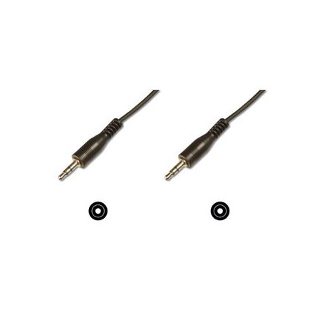 Digitus Audio propojovací kabel, stereo 3,5 mm 2,50 m, CCS, 2x0,10 / 10, M / M, černý