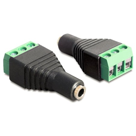 Delock Adaptér stereo jack 3,5 mm samice svorkovnice 3 piny