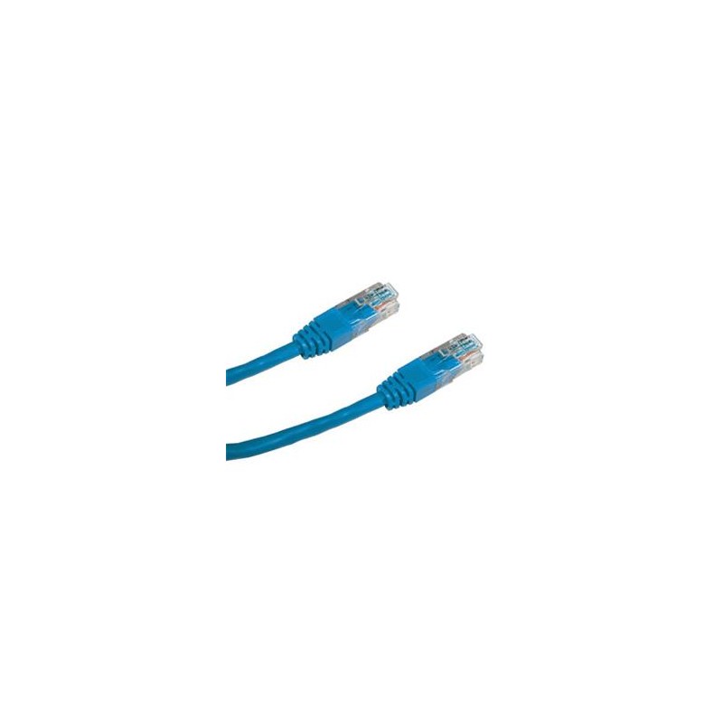 DATACOM Patch cord UTP CAT5E 1m modrý (4-žilový)