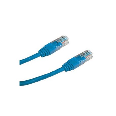 DATACOM Patch cord UTP CAT5E 1m modrý (4-žilový)