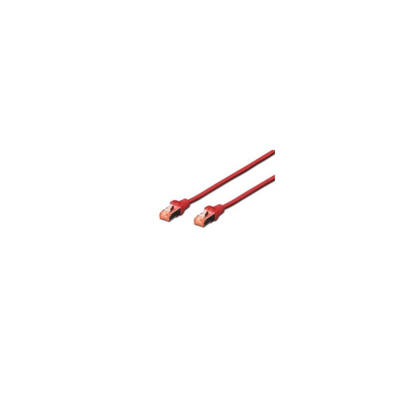 Digitus CAT 6 Patch Cable, S-FTP, AWG 27/7, LSOH, Měď, červený 2m