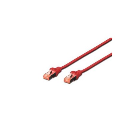 Digitus CAT 6 Patch Cable, S-FTP, AWG 27/7, LSOH, Měď, červený 2m