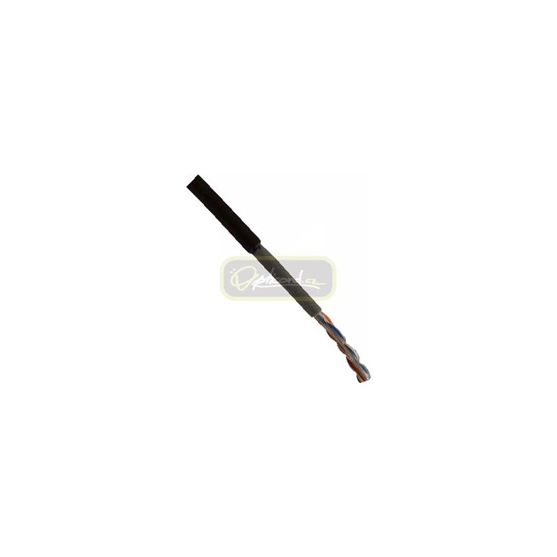 OPTIX FTP kabel (drát) Cat5e Outdoor černý -40 - 70°C, bal.100m Double Jacket