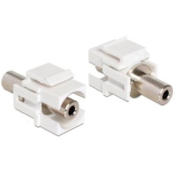 Delock Keystone module Stereo jack 3.5 mm samice Stereo jack 3.5 mm samice