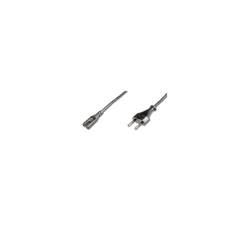Digitus Napájecí kabel, Euro - C7 M / F, 1,8 m, H03VVH2-F 0,75qmm, černý