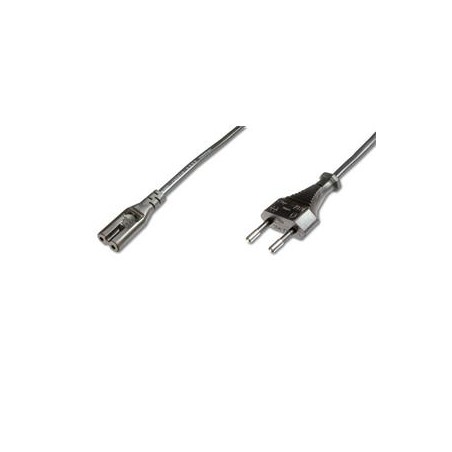 Digitus Napájecí kabel, Euro - C7 M / F, 1,8 m, H03VVH2-F 0,75qmm, černý