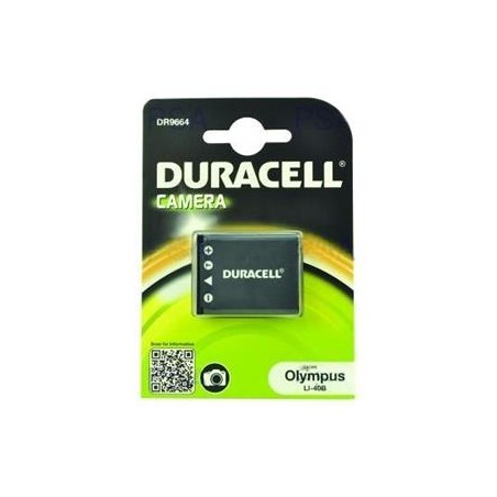 DURACELL Baterie - DR9664 pro Olympus, Nikon NP-45, černá, 630 mAh, 3.7V