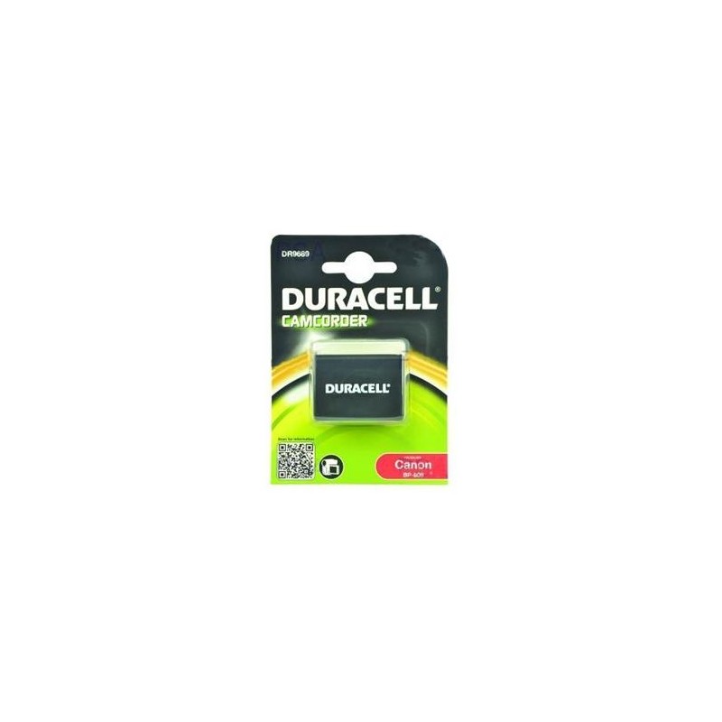DURACELL Baterie - DR9689 pro Canon BP-808, černá, 850 mAh, 7.4V
