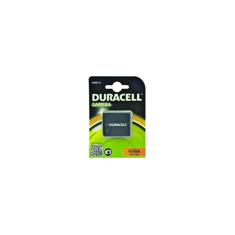 DURACELL Baterie - DR9712 pro Kodak KLIC-7001, černá, 700 mAh, 3.7V