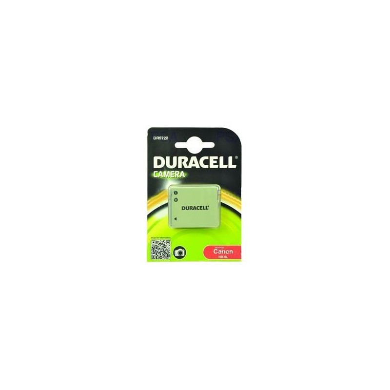 DURACELL Baterie - DR9720 pro Canon NB-6L, černá, 700 mAh, 3.7V