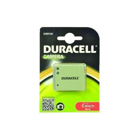 DURACELL Baterie - DR9720 pro Canon NB-6L, černá, 700 mAh, 3.7V