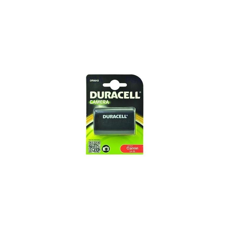 DURACELL Baterie - DR9943 pro Canon LP-E6, černá, 1400 mAh, 7.4V