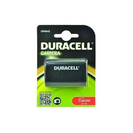 DURACELL Baterie - DR9943 pro Canon LP-E6, černá, 1400 mAh, 7.4V