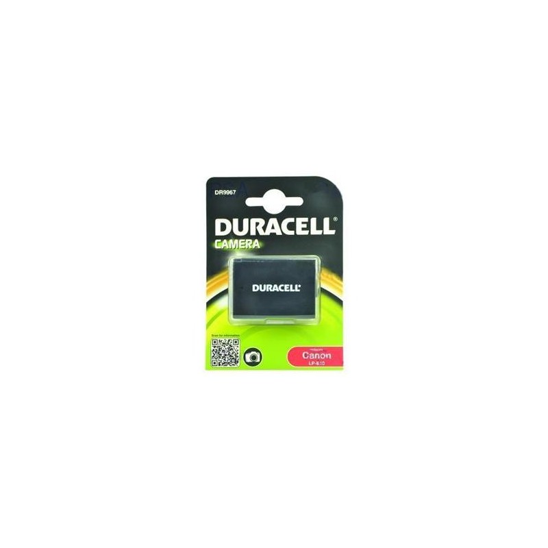 DURACELL Baterie - DR9967 pro Canon LP-E10, černá/bílá, 1020 mAh, 7.4 V