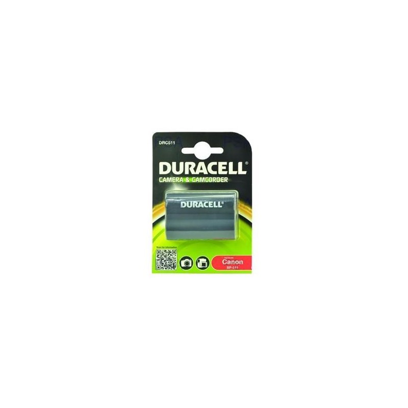 DURACELL Baterie - DRC511 pro Canon DRC511, černá, 1400 mAh, 7.4 V