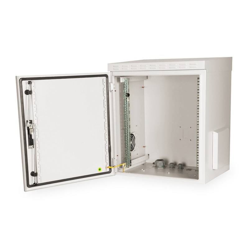 DIGITUS 12U nástěnná skříňka, venkovní, IP55 713x600x450 mm, barva šedá (RAL 7035)