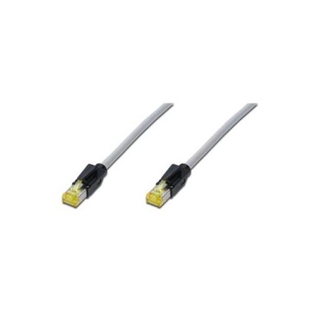 Digitus CAT 6A S-FTP patch cable, DRAKA UC 900 SS FRNC Cat 7,TM31, length 0.5 M, LSOH, AWG 27/7