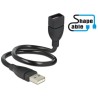 Delock USB 2.0 kabel samec A samice ShapeCable 0,35 m