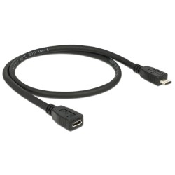 Delock prodlužovací kabel USB micro-B samec micro-B samice 0.5 m