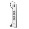 Belkin přepěťová ochrana BSV401 - 4-zásuvka, 2xUSB/2.4A, 2m