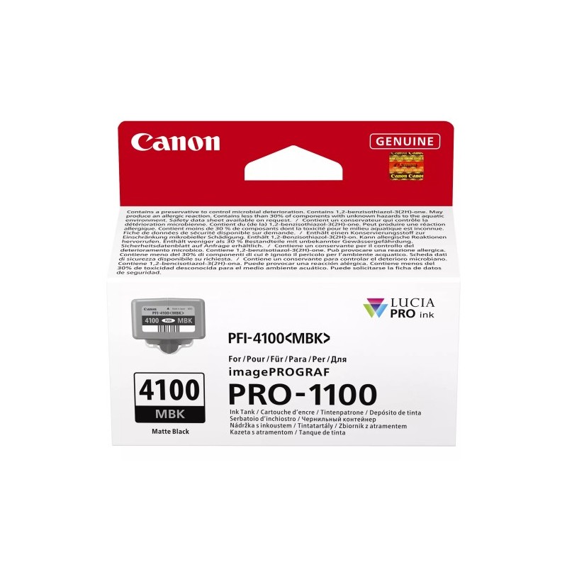 CANON Zásobník inkoustu PFI-4100 pro imagePROGRAF PRO-1100, Matte black (80ml)