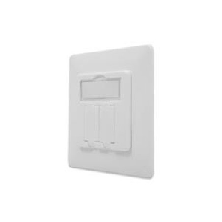 DIGITUS Nástěnná deska pro Keystone Jacks, německý rám 80x80, střední deska 50x50