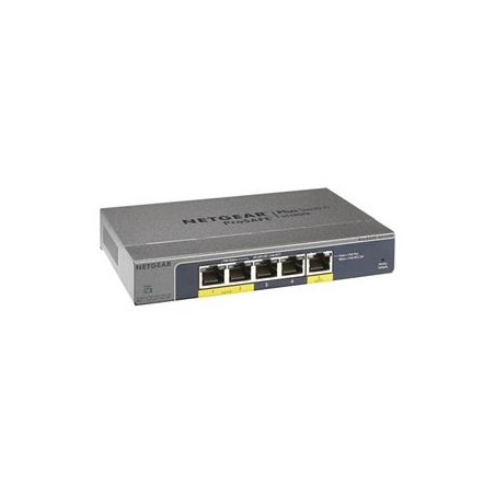 Netgear PLUS SWITCH, 5xGbE powering only via PoE switch (mngt. via PC utility-monitoring also via WEB)