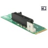 Delock Adapter M.2 NGFF Key M male PCI Express x4 Slot