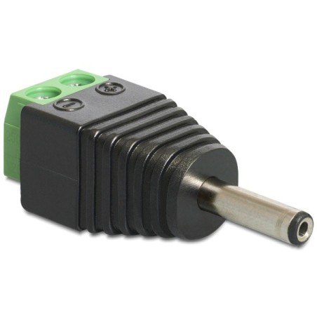 Delock Adaptér DC 1,3 x 3,5 mm samec svorkovnice 2 piny