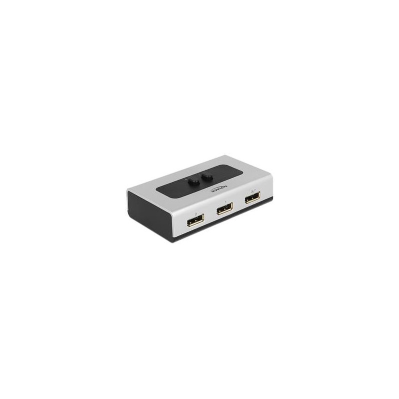 Delock přepínač Displayport 1.1 2 port manuální