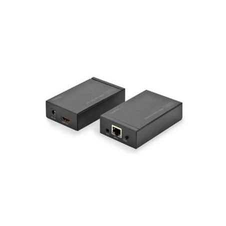 Digitus HDMI Video Extender přes Cat5 s IR ovládáním až 120 m (CAT5e / CAT6), 1080p, 3D podpora, černá