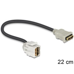 Delock Keystone modul HDMI samice HDMI samice 250° s kabelem