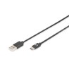 Digitus Připojovací kabel USB typu C, typ C na A M/M, 1,8 m, 3A, 480 MB, verze 2.0, bl