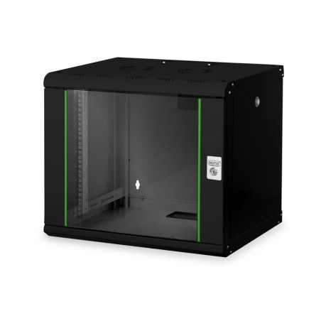 Digitus 9U skříň pro montáž na stěnu, Unique series 509x600x450 mm, barva černá (RAL 9005)
