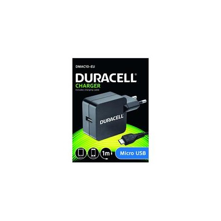 Duracell USB Nabíječka pro čtečky & telefony 2,4A včetně kabelu USB micro B černá 1m