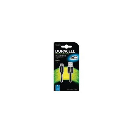 Duracell - napájecí a synchronizační kabel pro Micro USB zařízení 2m
