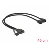Delock kabel USB 3.0 pin konektor samice + USB 2.0 pin konektor samice 2 x USB 3.0 A samice 45 cm