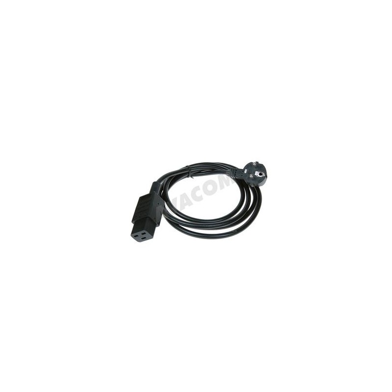 AVACOM Napájecí síťový kabel pro UPS a servery, PC 230V 16A (F), 2m C19