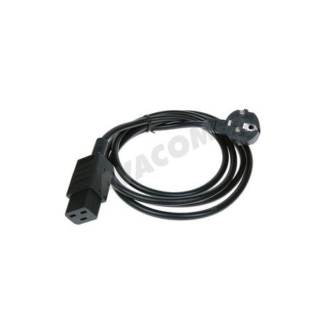 AVACOM Napájecí síťový kabel pro UPS a servery, PC 230V 16A (F), 2m C19