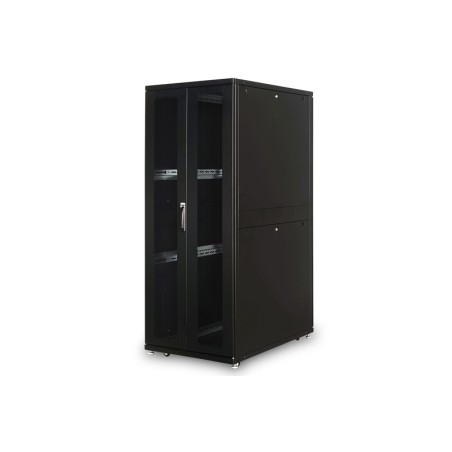 DIGITUS Serverový stojan 42U, Unique Series, dveře z perforované oceli 2050x800x1200 mm, barva černá (RAL 9005)