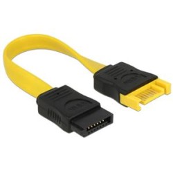 Delock Prodlužovací kabel SATA 6 Gb/s samec SATA samice 10 cm žlutý