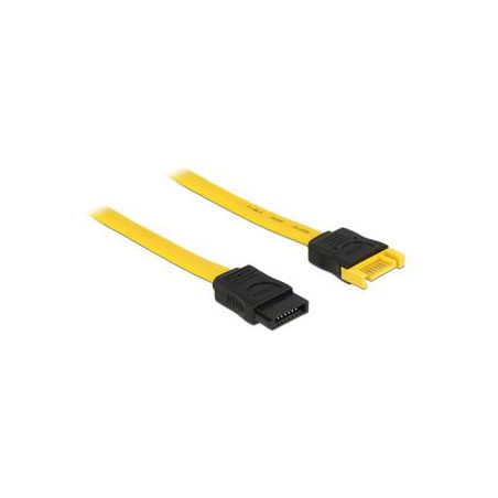 Delock Prodlužovací kabel SATA 6 Gb/s samec SATA samice 70 cm žlutý