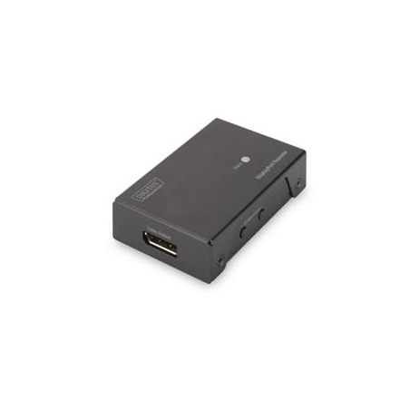 Digitus DisplayPort Opakovač na 20 m (Full HD) na 13 m (rozlišení 4K), kovové pouzdro, EQ, LED