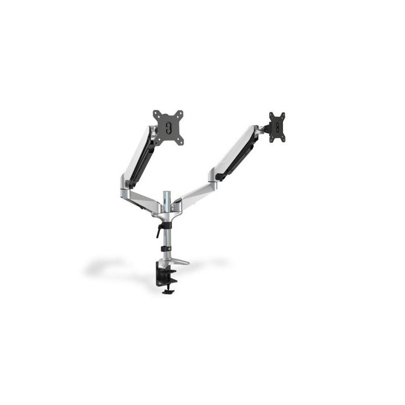 Digitus VESA dvojitý svorkový stolní stojan, 69cm (27") plně flexibilní, 8kg