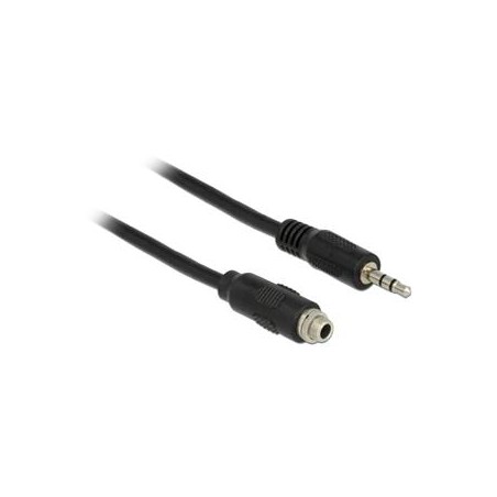 Delock Cable Stereo Jack 3.5 mm female panel-mount Stereo Jack 3.5 mm male 100 cm