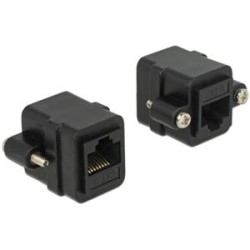 Delock Adapter RJ45 female RJ45 female panel-mount Cat.6 UTP