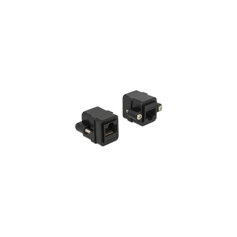 Delock Adapter RJ45 female RJ45 female panel-mount Cat.6 UTP