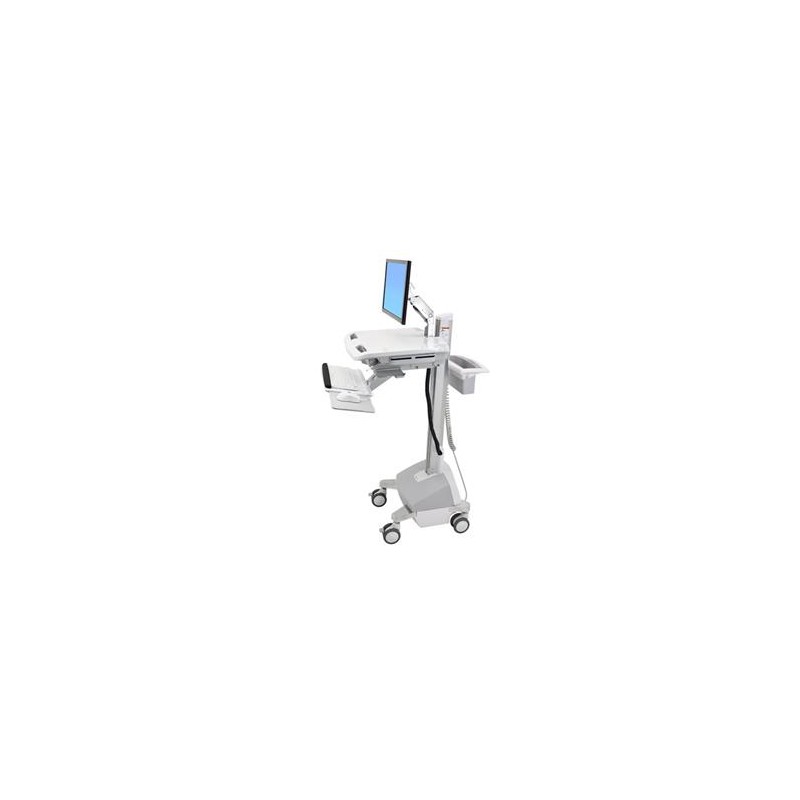 ERGOTRON StyleView® Cart with LCD Arm, Powered, pojízdný vozík s napájením, rameno pro LCD, kláv.