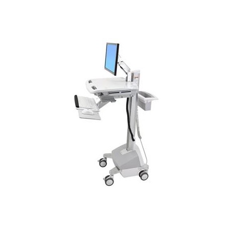 ERGOTRON StyleView® Cart with LCD Arm, Powered, pojízdný vozík s napájením, rameno pro LCD, kláv.