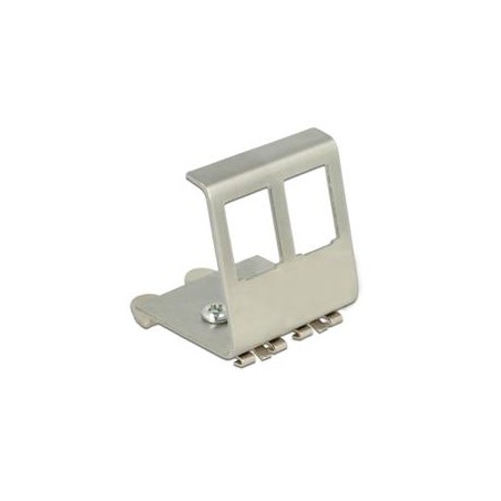 Delock Keystone Metal Mounting 2 Port for DIN rail